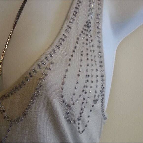 New York & Company Beaded Meckline Sleeveless Top - Picture 8 of 8